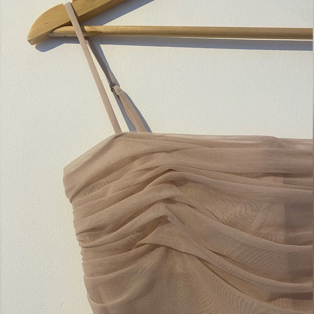 Babaton Mesh Corset Top โจ๐ Blush Pink ๐๐ซ NEVER WORN ๐ซ๐ - Picture 2 of 5